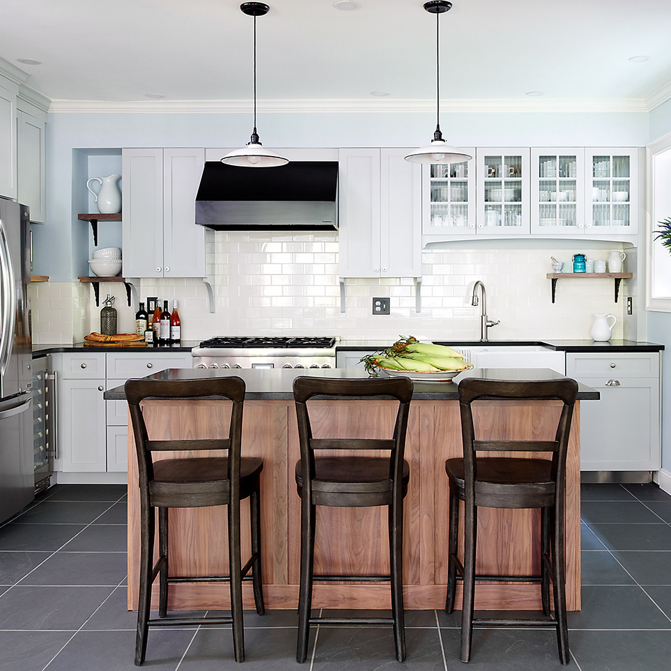 Sinclair Industrial Pendant | Photo Courtesy of Sean Lewis from Airy Kitchens 