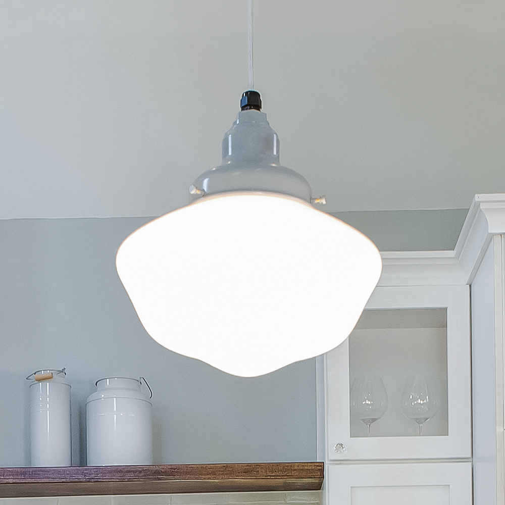 Primary Schoolhouse Cord Pendant Light