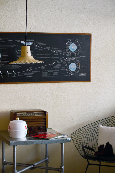 Radial Wave Cord Hung Pendant