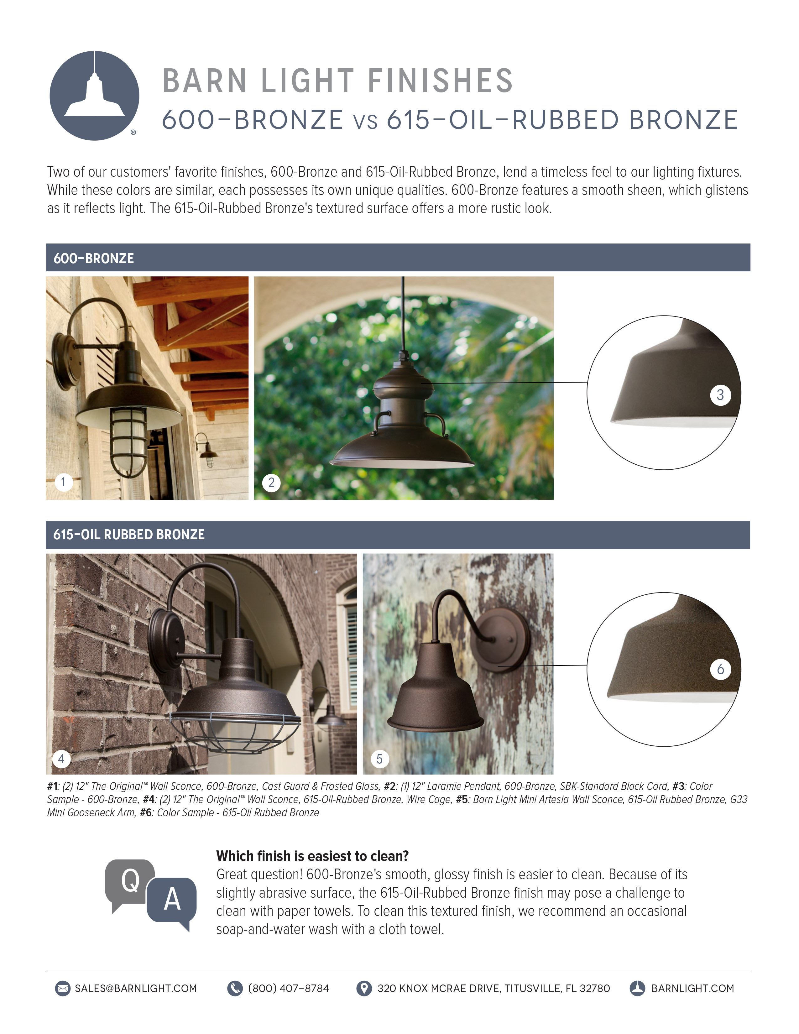Bronze vs Oil Rubbed Bronze