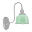 Fargo Wall Sconce, 311-Jadite, Mounting in 975-Galvanized