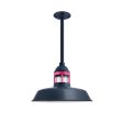 14" Sydney, 705-Navy, Guard in 490-Magenta, CLR-Clear Glass