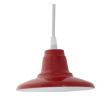 Mini Eclipse Pendant, 400-Barn Red, SBK-Standard White Cord