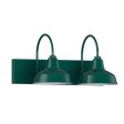 10" Austin 2-Light Vanity Sconce, 300-Dark Green