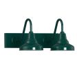 10" Union Gooseneck Double Vanity Light, 300-Dark Green