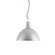 16" Wilcox Studio Light, 975-Galvanized, CSR-Red Cloth Cord