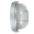 Anchorage Bulkhead Wall Mount Light Fixture Large Size, 975-Galvanized Finish (Side View)