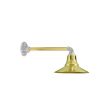 12" Aero Vented, 997-Natural Raw Brass, Narrow Slot Vents, G14 Straight Arm