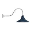 16" Aero Vented, 705-Navy, Circle Vents, G22 Gooseneck Arm, 980-Brushed Aluminum
