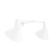 Dual Arm Fire Chief Sign Light, 12" Shades, 200-White