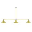 Aero 3-Light, 997-Natural Raw Brass, 24" Arms, Standard Canopy