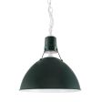 16" Wilcox Uplight, 300-Dark Green Shade Finish, 200-White Chain Finish & Standard White Cord