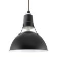12" Wilcox Uplight, 100-Black, CSBB-Black & Brown Chevron Cloth Cord