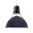 12" Wilcox Uplight, 705-Navy, SWH-Standard White Cord