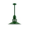 14" Cherokee, 307-Emerald Green, FST-Frosted Glass
