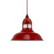 16" Outback, 400-Barn Red, No Cap, FST-Frosted Glass, CSR-Red Cloth Cord