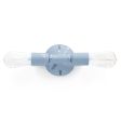 Downtown Minimalist Double Sconce, 715-Delphite, Nostalgic Edison-Style 1890 Era 40W Bulb