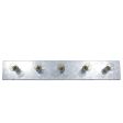 Vanity Stripe Light, 5-Light, 975-Galvanized, Nostalgic Edison 1890 Era 40W Bulbs