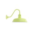 16" The Original™ Vented Gooseneck Light, 380-Chartreuse, Narrow Slot Vent, G26 Gooseneck Arm