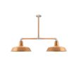 The Original™ 2-Light, 995-Natural Raw Copper, 12" Arms, 18" Stem