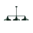 Union 3-Light, 300-Dark Green, 18" Arms, 18" Stem