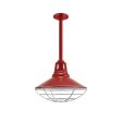 14" Aero Vented, 400-Barn Red, Narrow Slot Vents, Wire Cage, 975-Galvanized
