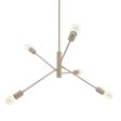 Downtown Minimalist 5-Light Chandelier, 607-Taupe