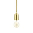 Downtown Minimalist Stem Mount Pendant, 997-Raw Brass, Edison-Style Victorian Bulb