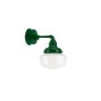 Primary LED Schoolhouse, 307-Emerald Green, Small Clear Glass, G3 Straight Arm