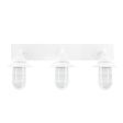 Industrial Guard LED Triple Vanity Light, 200-White, TGG-Heavy Duty Cast Guard, FST-Frosted Glass