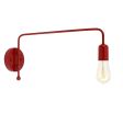 Downtown Swing Arm Sconce, 400-Barn Red, G68 Arm, Nostalgic Edison Style 1890 Era Bulb