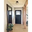 Primary Schoolhouse Flush Mount Light, 100-Black, Small Opaque GlassTriple Painted Band | Photo Courtesy of Customer