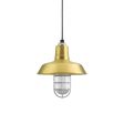12" The Original™, 997-Natural Raw Brass, CGG-Standard Cast Guard, 975-Galvanized, RIB-Ribbed Glass, SBK-Standard Black Cord