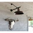 16" The Original™ Warehouse Gooseneck Light, 999-Natural Oil-Rubbed Copper, G64 Gooseneck Arm in 100-Black | Photo Courtesy of Cobalt Living and Ashlee Newman Photography