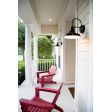 (2) 14" Union Wall Sconces, M103-Marine Grade Black | Photo Courtesy of Gregory Daniel for Ashley Brooke Designs