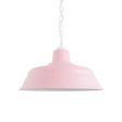 15" Bomber, 480-Blush Pink, Mounting in 200-White, CSW-White Cloth Cord