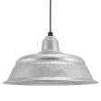 17" Bomber, 975-Galvanized, SBK-Standard Black Cord