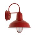 12" Dino, 400-Barn Red, WGG-Wire Guard, RIB-Ribbed Glass