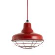 14" Union, 400-Barn Red, Wire Cage, CSR-Red Cloth Cord