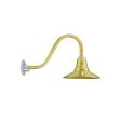 12" Aero, 997-Natural Raw Brass, G15 Gooseneck Arm