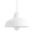 14" Avalon, 200-White, WGG-Wire Guard, FST-Frosted Glass, SWH-Standard White Cord