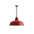 16" Avalon, 400-Barn Red, Mounting in 100-Black, SBK-Standard Black Cord