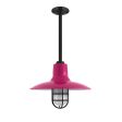 14" Dominion, 490-Magenta, CGG-Standard Cast Guard, 100-Black, FST-Frosted Glass, Mounting in 100-Black