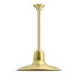 16" Dominion, 997-Natural Raw Brass, Decorative Canopy & Hex Cover