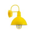 12" Wilcox, 500-Buttery Yellow, CGG-Standard Cast Guard, RIB-Ribbed Glass