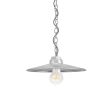 10" Conoco, 975-Galvanized, CSBW-Black & White Cloth Cord, Nostalgic Edison-Style Victorian 40 Watt Light Bulb