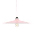 15" Conoco, 480-Blush Pink, CSBP-Black & Pink Cloth Cord, Nostalgic Edison-Style Victorian 40 Watt Light Bulb