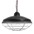 16" Marathon, 100-Black, Wire Cage, 975-Galvanized, CRZ-Red Chevron Cord