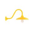 14" Marathon, 500-Buttery Yellow, G15 Gooseneck, Shown with 1890 Era 40W Nostalgic Edison Bulb