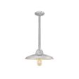12" Marathon, 975-Galvanized, Shown with LED Edison T14 Bulb